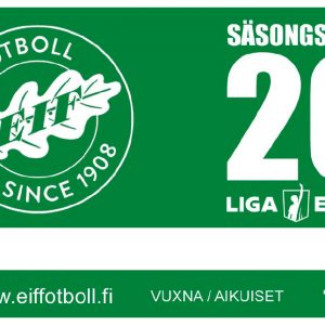 Säsongskort 2026, vuxna